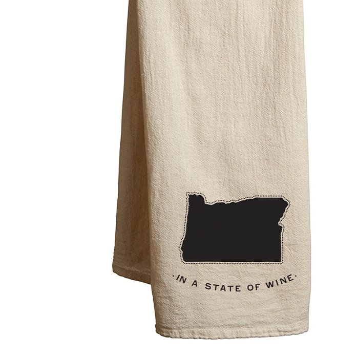 Tea Towel Oregon State of Wine - Mercantile 12