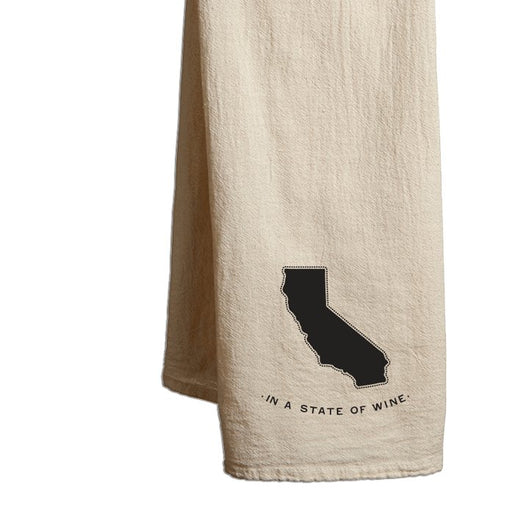 Tea Towel California State of Wine - Mercantile 12