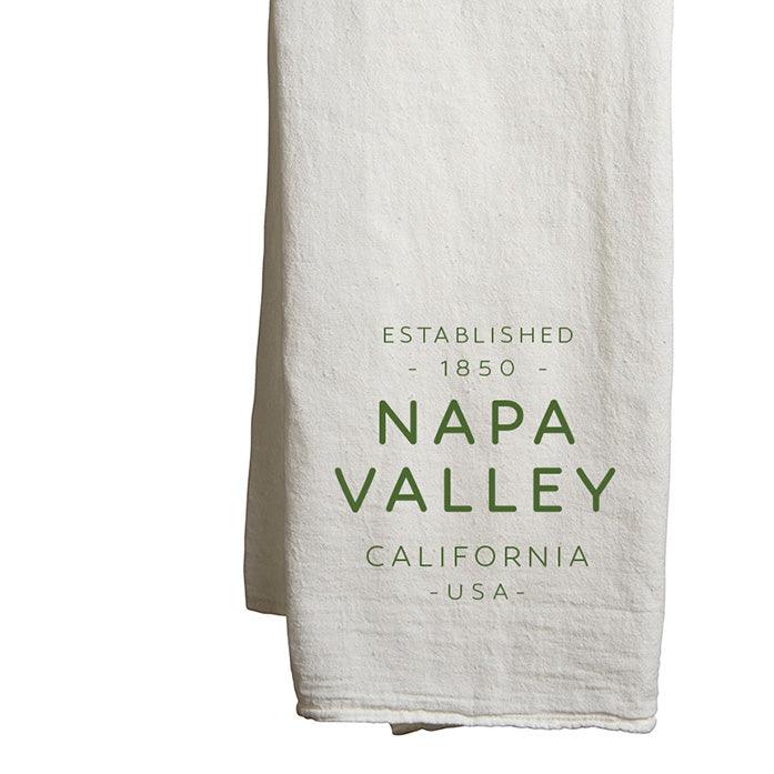 Tea Towel Napa Valley Text Collection - Mercantile 12