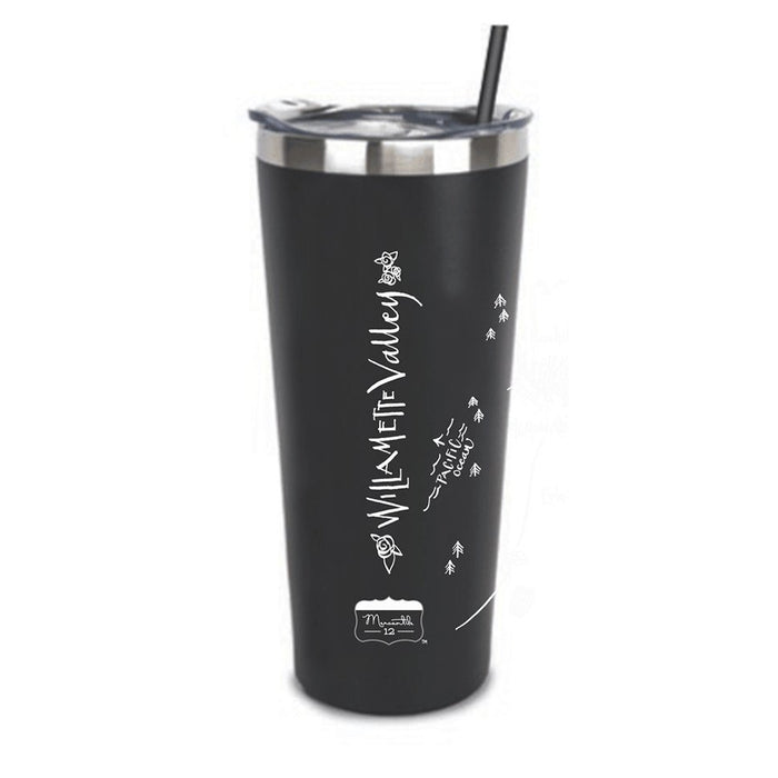 Stainless Steel Tumbler Southern California Calligraphy Map - Mercantile 12