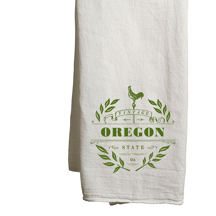 Tea Towel Oregon Vintage - Mercantile 12