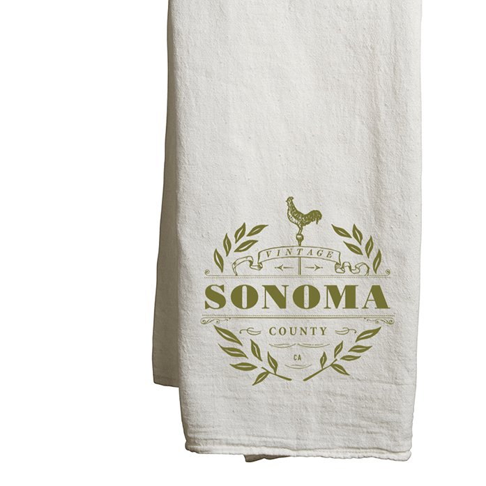 Tea Towel Sonoma Vintage - Mercantile 12