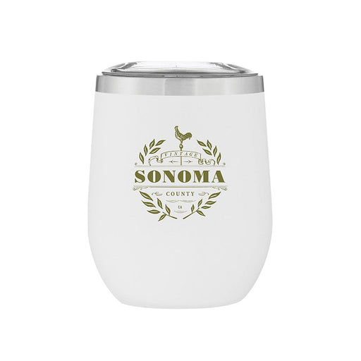 Stemless Stainless Steel Powder Coated Wine Cup Sonoma Vintage - Mercantile 12