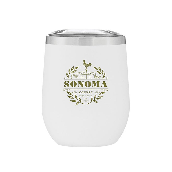 Stemless Stainless Steel Powder Coated Wine Cup Sonoma Vintage - Mercantile 12